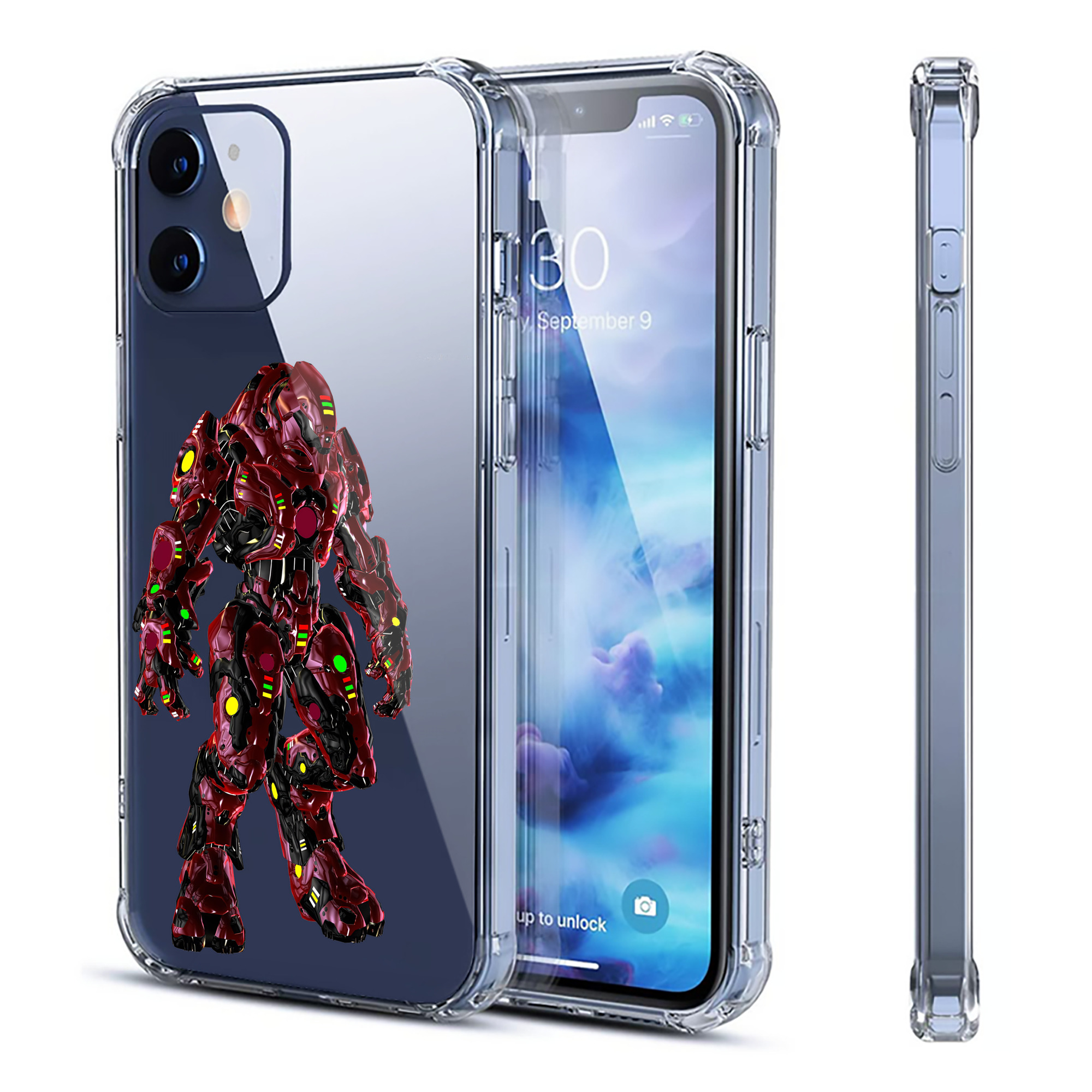 （画像用） Transformers トランスフォーマー 【iPhone 12シリーズ対応】透明スマホケース（クリアソフトケース）
